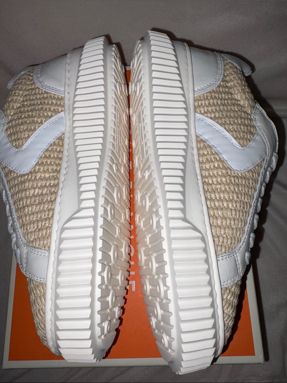 NWT VOILE BLANCHE LIPARI Sneaker in CREAM-WHITE - Picture 13 of 15